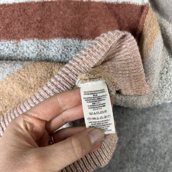 Free People Candyland Sweater Women’s Small Cropped Pullover Striped Beach Boho - Picture 7 of 7